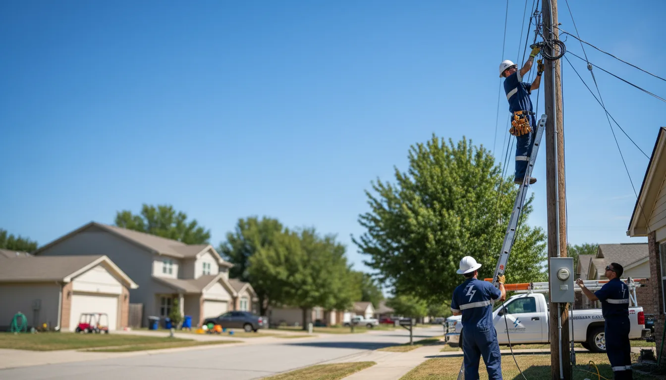 Residential electrician providing installation services in Gilmer, TX
